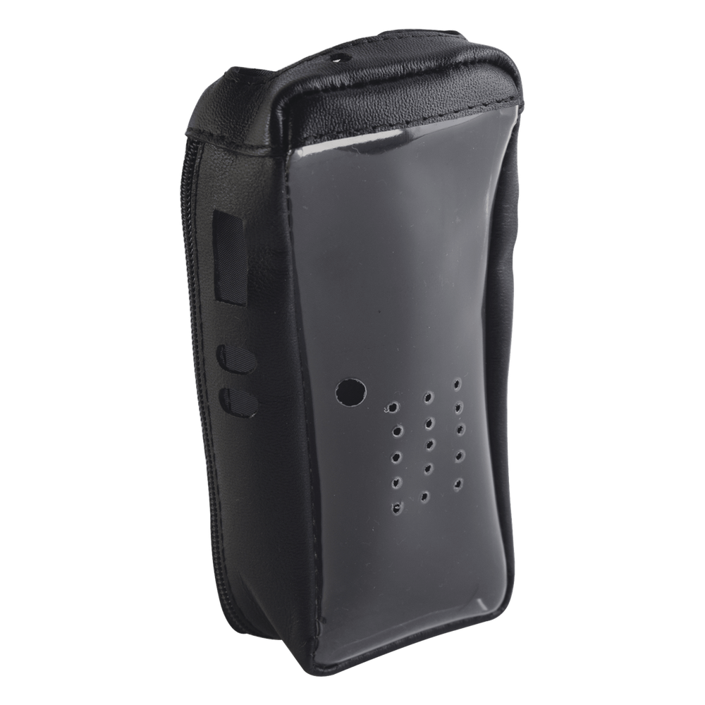 Funda de piel reforzada con visor frontal transparente, para radios NX-200, NX-300.