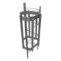 Herraje para 6 antenas sectoriales compatible con tramo STZ45G.