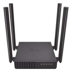 Router Inalámbrico doble banda AC, 2.4 GHz y 5 GHz Hasta 1200 Mbps, 4 antenas externas omnidireccional, 4 Puertos LAN 10/100 Mbps, 1 Puerto WAN 10/100 Mbps, Versión 6