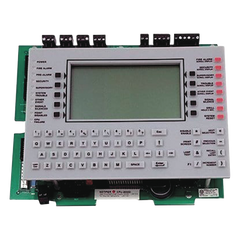 Unidad central de procesamiento con pantalla LCD de 640 caracteres y teclado QWERTY, en español, para panel de detección de incendio NFS2-3030