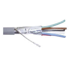 Bobina de 305 m (1000 ft) / Cable para Alarma 6x22 AWG / Blindado / CMR / Gris