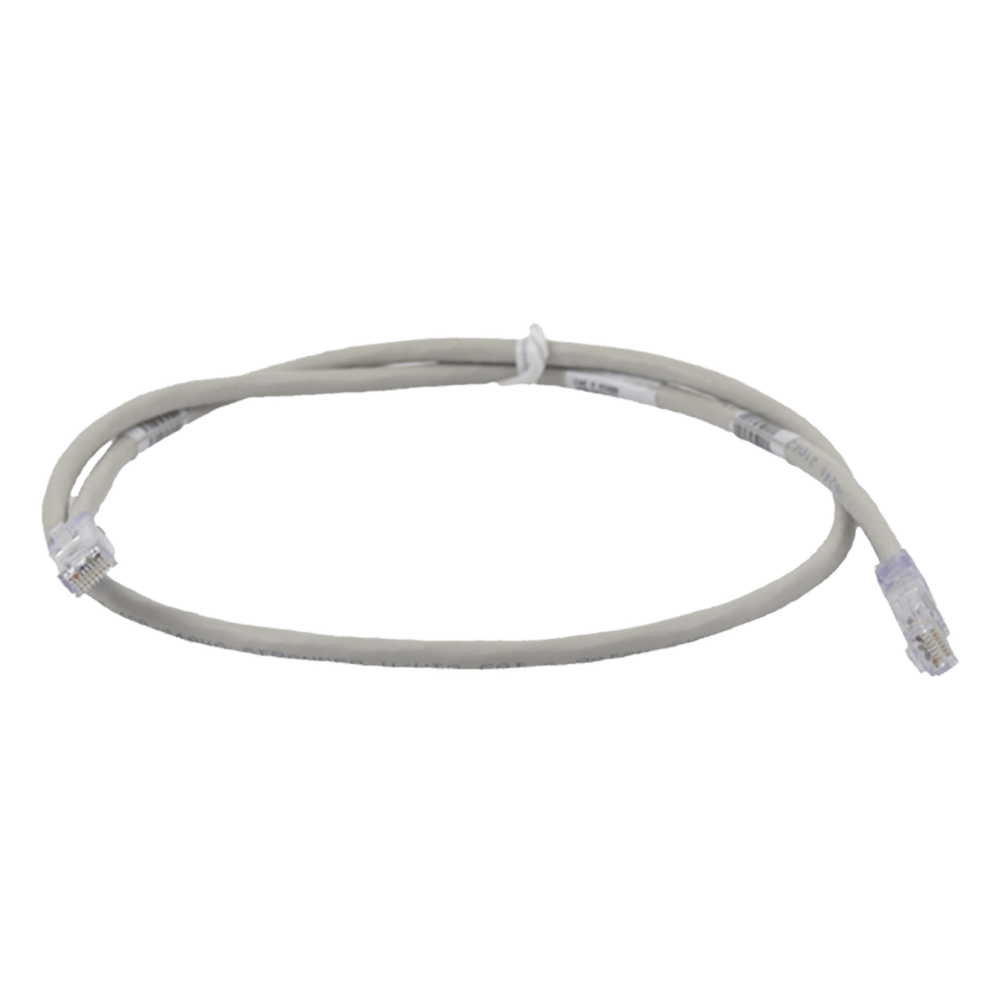 Cable de Parcheo TX6, UTP Cat6, 24 AWG, CM, Color Gris, 0.30 Metros (1 Pie)