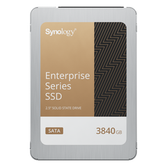 SSD SATA de 2,5" Serie Enterprise |  3840 GB | Alto Rendimiento Estable | Resistencia Empresarial | Protección de Datos Integral | Análisis de Vida Útil | Compatibilidad con Synology DSM | Garantía de 5 Años