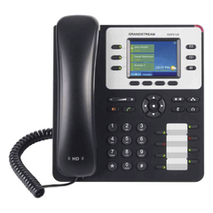 Teléfono IP Empresarial de 3 Líneas con 4 teclas de función, 8 teclas de extensión BLF y conferencia de 4 vías. PoE