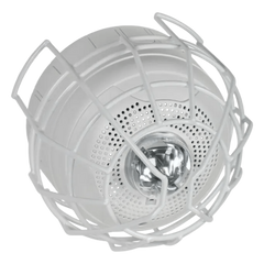 Protector De Rejilla Anti Vandalismo Y Golpes Accidentales, Color Blanco, Para Sirenas/Estrobos/Bocinas System Sensor, Montaje en Superficie en Techo, 8.55"Altox8.55"Anchox6.23"Profundidad