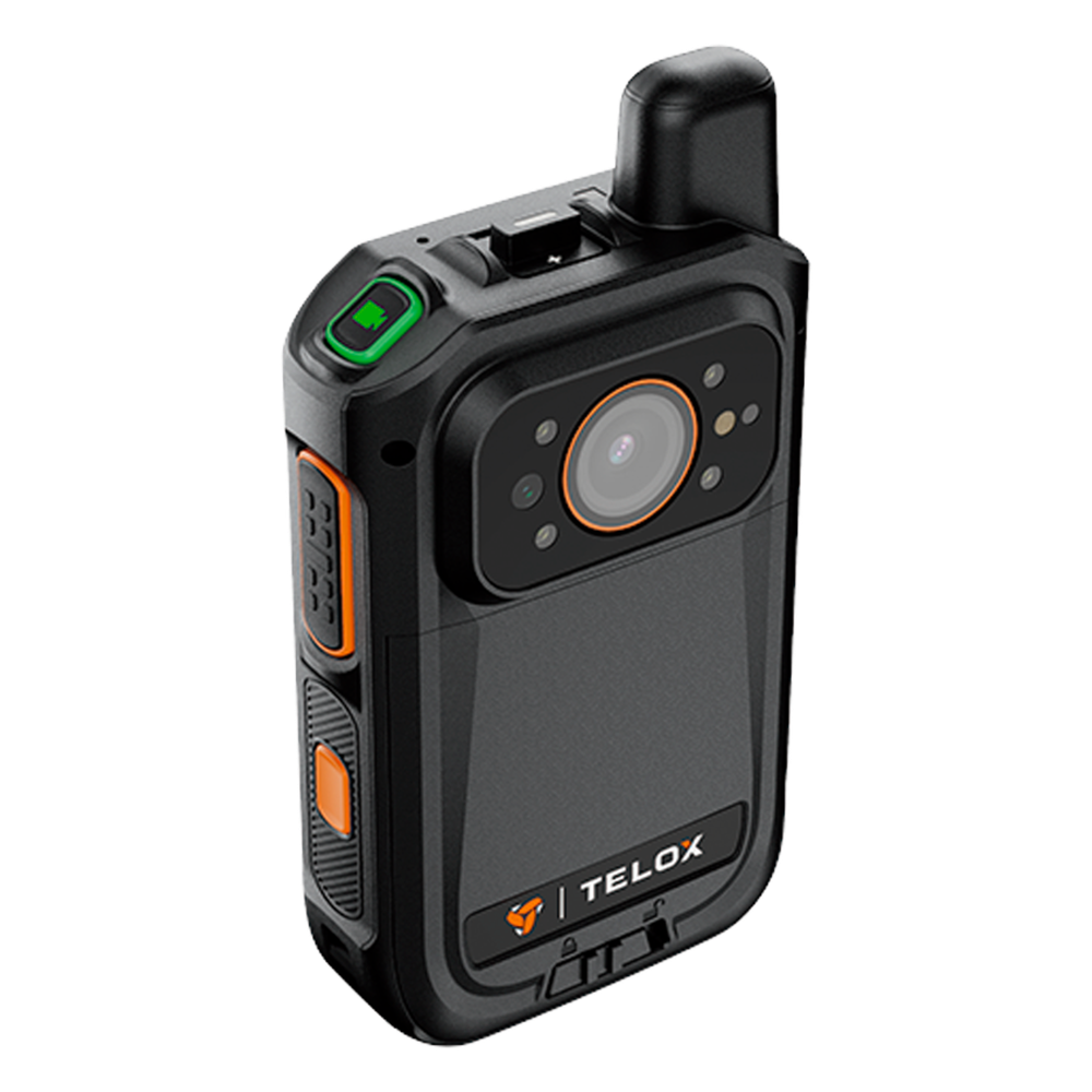 Bodycam IP67 4G LTE Android 12 / Con Funciones de Radio POC / Pantalla Táctil de 2" / Soporta llamadas Telefónicas y Mensajes SMS /Descarga de Vídeo automática con estación