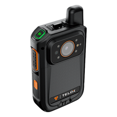Bodycam IP67 4G LTE Android 12 / Con Funciones de Radio POC / Pantalla Táctil de 2" / Soporta llamadas Telefónicas y Mensajes SMS /Descarga de Vídeo automática con estación