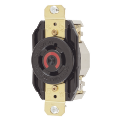 Receptáculo con Bloqueo de Media Vuelta Industrial 20 A 125/250 V CA / 3 Polos 4 Hilos / Nema L14-20R.