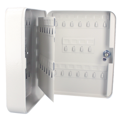 Caja para llaves con capacidad para 36 llaves/ Medidas 160 x 200 x 75 mm (ancho x alto x profundidad)/Fabricada en acero/ Cerradura con llave.