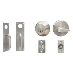 Kit Jaladera / Cerrojo B500P Llave Mariposa / Resbalón Pestillo de Bola Ajustable / Acero Inoxidable y Cromo