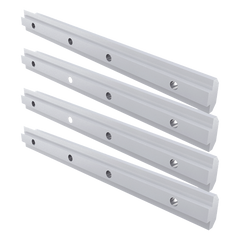 Barras de extensión de riel de aluminio