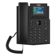 Teléfono 2 Hilos para switch PN8 y PN24 /empresarial para 4 líneas SIP con pantalla LCD de 2.4 pulgadas a color, Opus y conferencia de 6 vías, PoE.