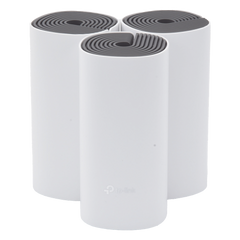 Kit de Router inalámbrico mesh Deco E4 para Hogar / Doble banda AC 1200  / 2 puertos 10/100 Mbps / Compatible con amazon alexa.