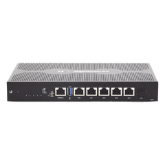EdgeRouter 6 PoE pasivo 24 V, con 5 puertos 10/100/1000 Mbps + 1 puerto SFP, con funciones avanzadas de ruteo