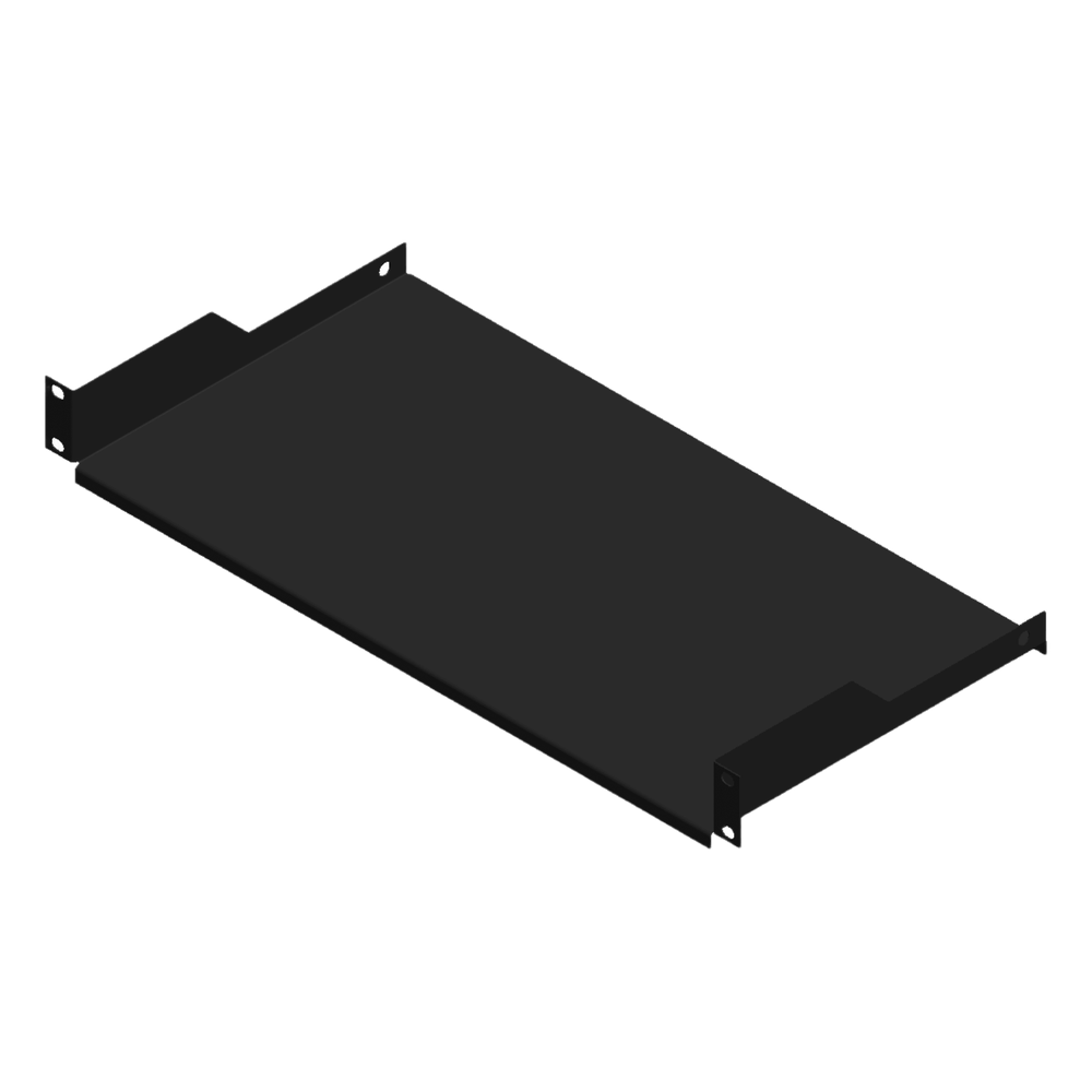 Charola para Rack de 19" de 2 postes, 23 cm de Profundidad, 1 Unidad de rack