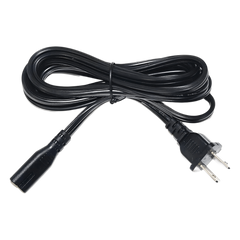 Cable de Alimentación Eléctrica para 120-240 Vca / 1.8 Metros (5.91 Pies) / 2 Líneas