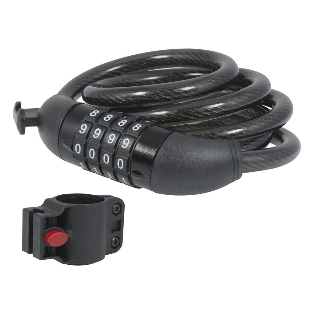 Candado de Cable de Combinación/ Longitud 120 cm / Nivel de seguridad 3/ Discos Programables.