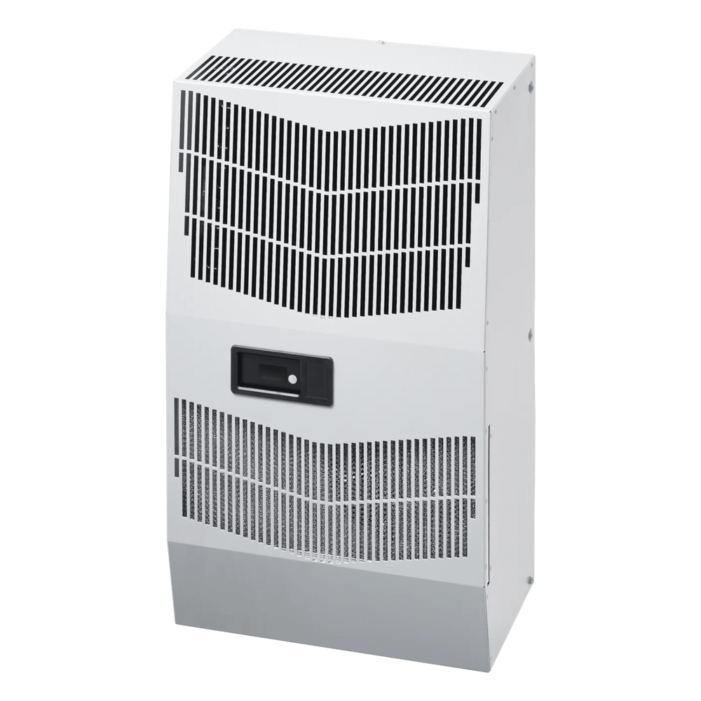 Aire Acondicionado para Gabinete / 6000 BTU/h (1757 W) / 115 Vca Monofásico / Acero Inoxidable SS316L Brushed / Protección ACP L2 / NEMA 4 y 3R / Rango -40 a 55 °C / Montaje en Pared Lateral