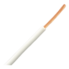 Bobina de 304.8 Metros (1000 Pies) de Cable Automotriz TXL 12 AWG Color Blanco / Cobre Desnudo Estrandado 19/25 / Aislante XLPE / 50V / Temp -51∞C a 125∞C / Aplicaciones Ford y Chrysler