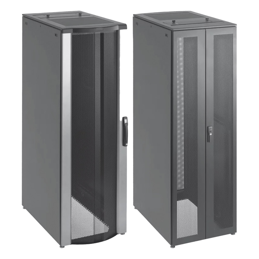 Gabinete de Telecomunicaciones de 42 UR ProLine FloTek, 600 mm de Ancho, 1000 mm de Profundidad, Color Negro