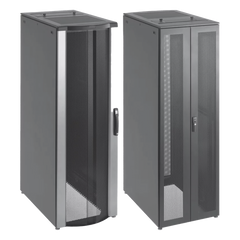 Gabinete de Telecomunicaciones de 42 UR ProLine FloTek, 600 mm de Ancho, 1000 mm de Profundidad, Color Negro