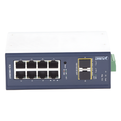 Switch Industrial Administrable Capa 2, 8 Puertos 10/100/1000T, 2 Puertos SFP 1G / 2.5 G BASE X