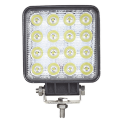 Luz de trabajo de 16 LED, 4000 Lumenes, 48 Watts, 10-30 Vcc, IP67