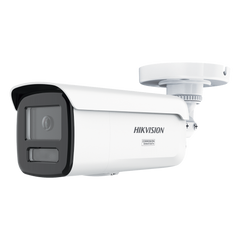 [Dual Light + ColorVu 3.0 + HikAI] Bala IP 6 Megapixel / Lente 4 mm / 60 mts IR + Luz Blanca / Exterior IP67 / Estrobo Azul y Rojo / WDR 130 dB / ACUSENSE 3.0 / Metal / NEMA 4X / ACUSEEK