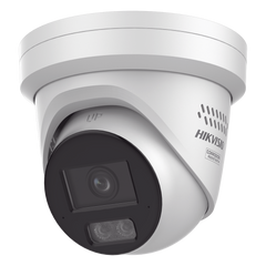 [Dual Light + ColorVu 3.0 + HikAI] Turret IP 4 Megapixel / Lente 2.8 mm / 30 mts IR + Luz Blanca / 2 Microfonos Integrados / Exterior IP67 / Estrobo Azul y Rojo / WDR 130 dB / ACUSENSE 3.0 / Metal / NEMA 4X / ACUSEEK