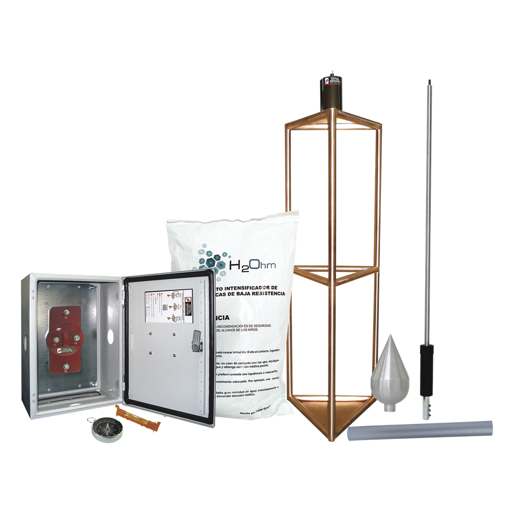 Kit de Pararrayo con Punta con Diámetro de Protección de 300 metros.