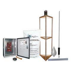 Kit de Pararrayo con Punta con Diámetro de Protección de 300 metros.