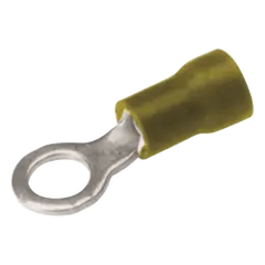 Zapata Terminal de Ojillo  para Tornillo 3/16 in (5 mm) calibre 12-10 AWG con aislamiento de vinilo.