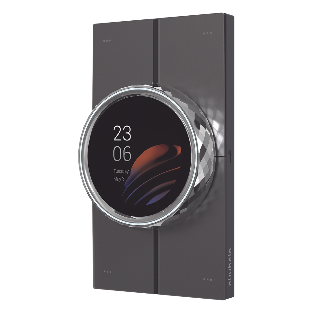 Mini pantalla táctil Hub controlador integrable con sistemas de automatización compatible con múltiples marcas, una entrada de iluminación, 4 botones para escenas. Conexión Wifi