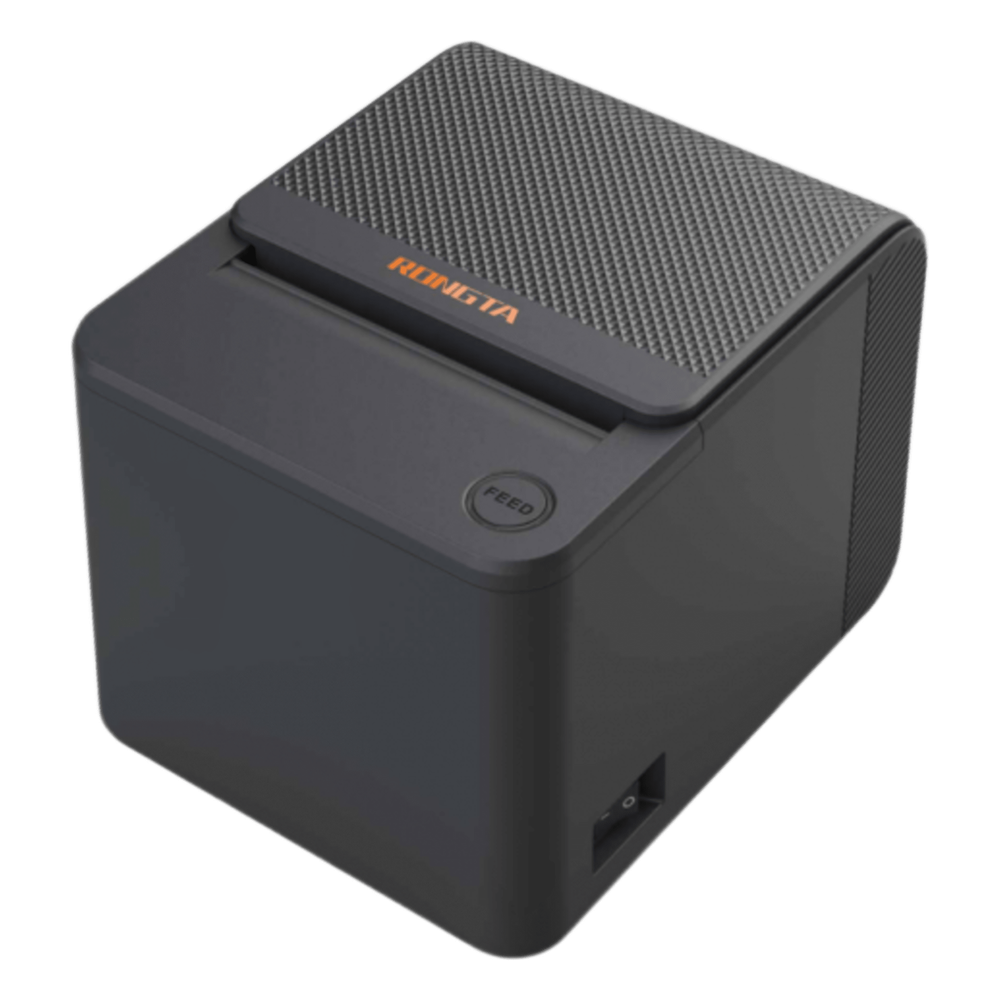 Impresora Térmica de Recibos 80mm RONGTA / Resolución 203 dpi / Velocidad 200 mm/s / Ancho de Impresión 72 mm / Interfaces USB / Compatibilidad ESC/POS / Caja de Efectivo 24V / Certificaciones CCC-CE-FCC