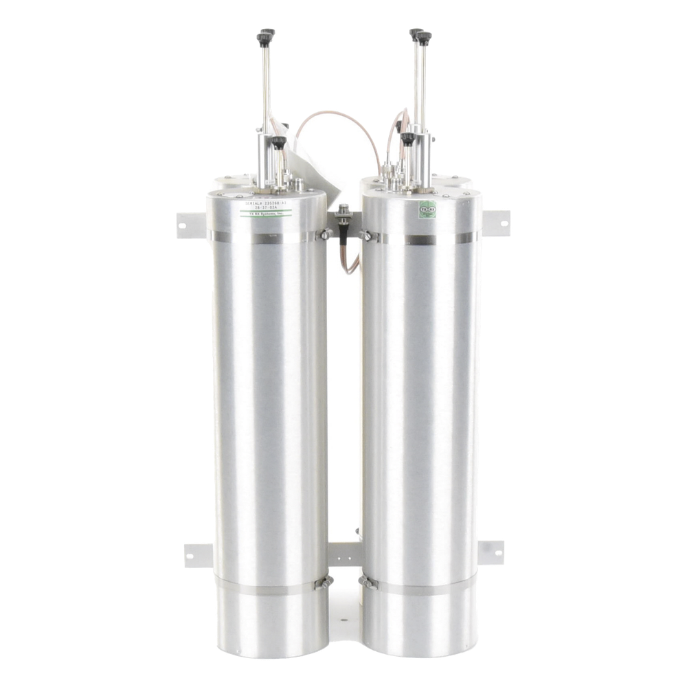 Duplexer Pasa Banda-Rechazo de Banda, 144-174 MHz, 4 Cavidades de 6.625" Diámetro, 500 KHz, 400 Watt, BNC Hembras.