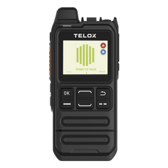 Radio PoC LTE TELOX MT100 / Tamaño de Bolsillo 113 mm / Audio 3W / IP54 / Batería 4000 mAh / Doble SIM LTE Cat.4 / Pantalla 1.77" / Android 8.1 / Compatible TASSTA