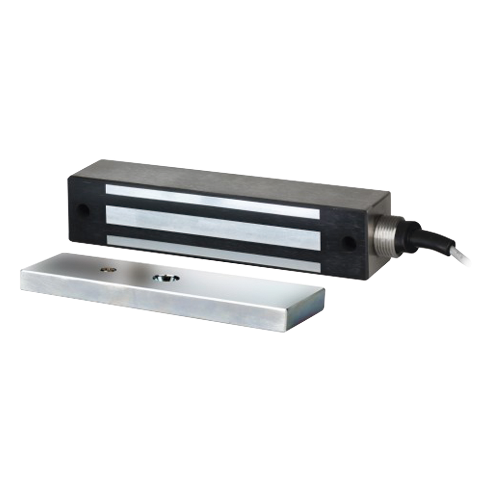 Chapa Magnética 600 Lbs Para Uso en Exterior / IP65 / Con Cordón Armado 91 CM / UL /