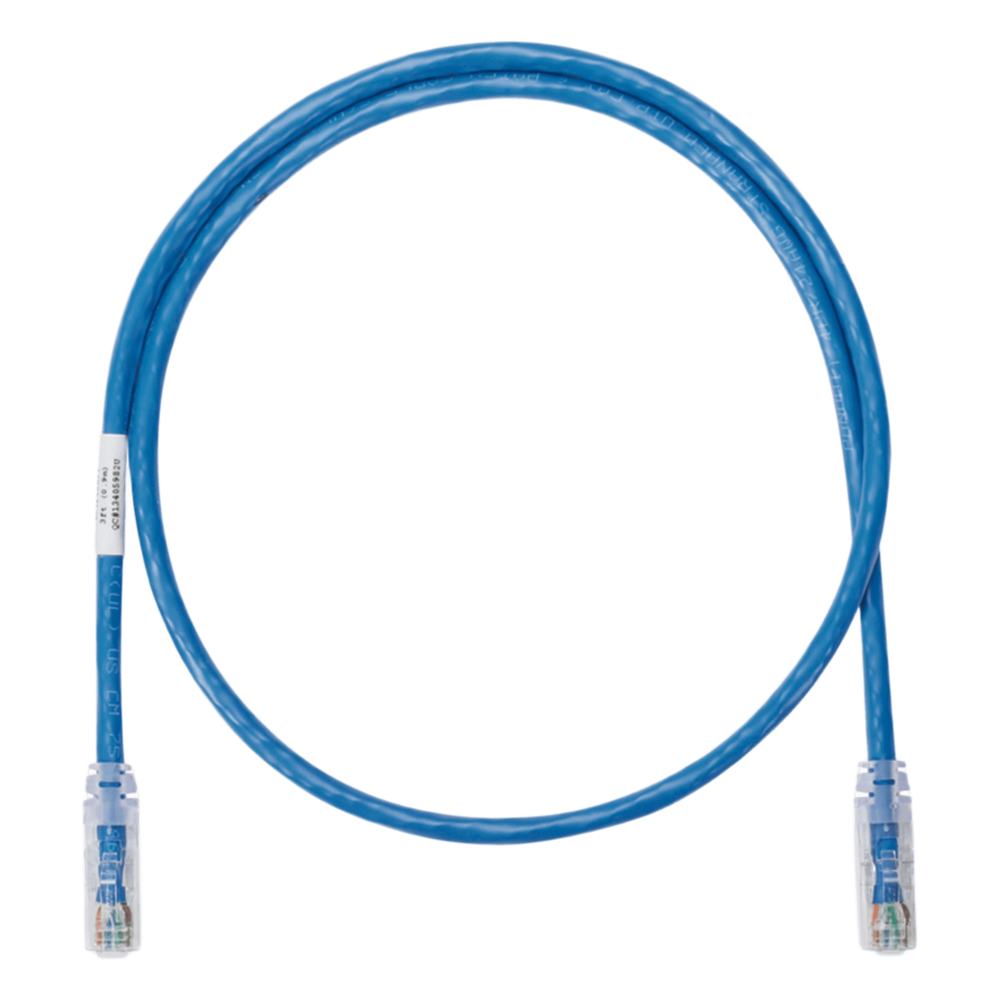 Cable de Parcheo UTP Categoría 6, con Plug Modular en Cada Extremo - 12.19 Metros (40 Pies) - Azul