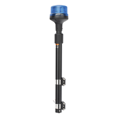 Luz Telescópica para Motocicletas de 8 LED, Azul, Lente Azul, SAE