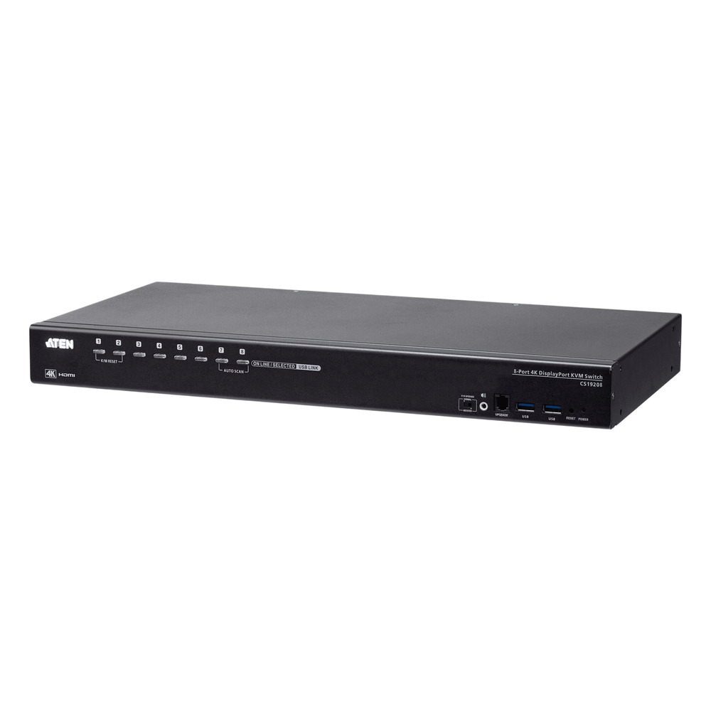 Conmutador KVM USB 3.0 4K | DisplayPort de 8 puertos