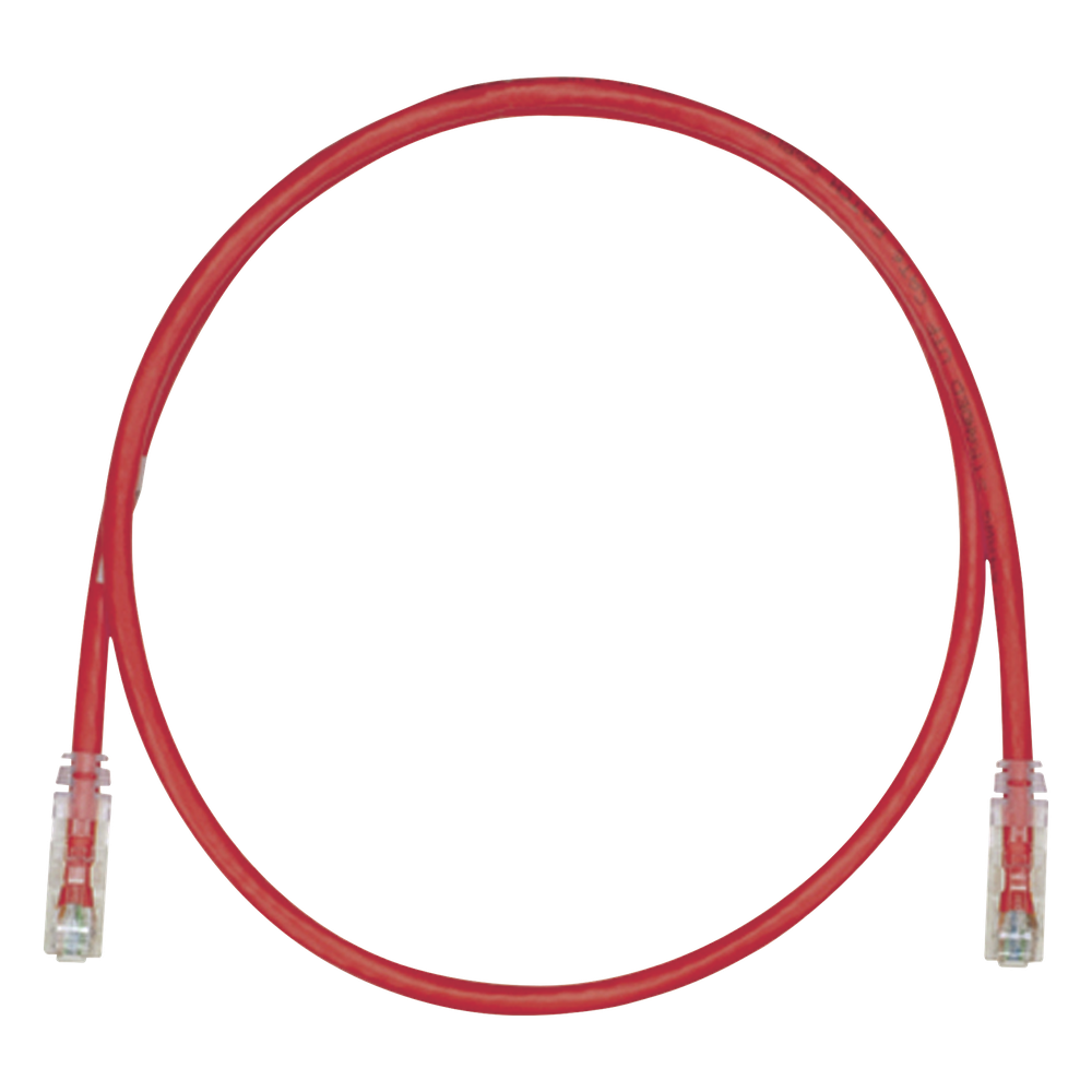 Cable de Parcheo TX6, UTP Cat6, 24 AWG, CM, Color Rojo, 4.57 Metros (15 Pies)