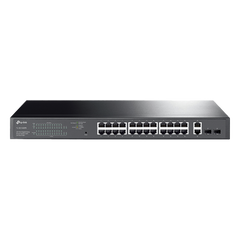 Switch PoE Administrable 24 puertos 10/100/1000 Mbps / 2 puertos SFP / 24 puertos PoE af/at / Presupuesto PoE 250W /