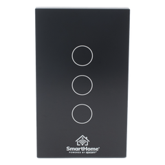(Wifi) Apagador switch inalámbrico WIFI, control de 3 regresos de carga, 110V