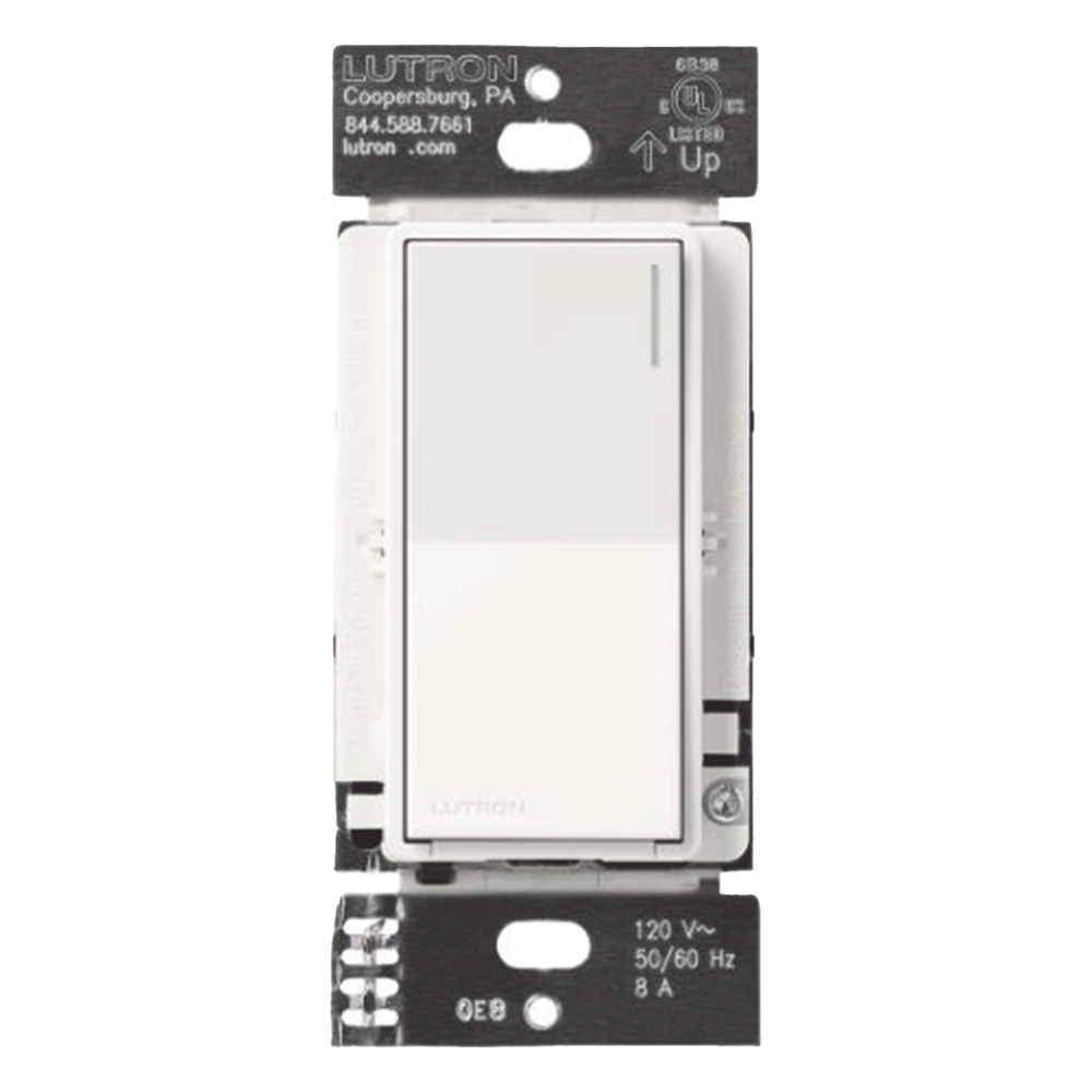 Apagador auxiliar Sunnata de pared para control de 3 vías o escalera, 120 V, compañero cableado del apagador principal del sistema RadioRA 3, color blanco mate (Snow)