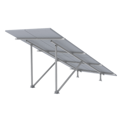 Montaje para Panel Solar 2X2, Riel 5 de 2700mm para Módulos con Espesor de 30-35mm, Vel. de Viento Máx. 136km/h