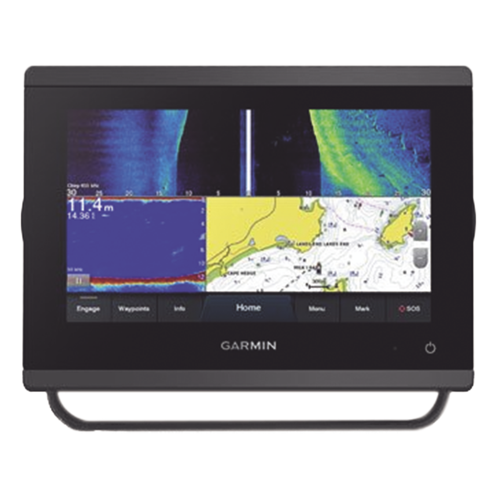 Plotter de Navegación GPSMAP 723xsv / Pantalla Táctil WSVGA 7" / Resolución 1024x600 / Compatible con GPS, GLONASS y Galileo / Receptor de Alta Sensibilidad 10 Hz / Compatible con NMEA 2000 y NMEA 0183 / Sonda CHIRP Integrada /