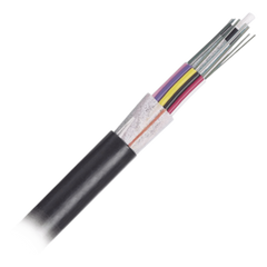 Cable de Fibra Óptica 12 Hilos, OSP (Planta Externa), No Armada (Dieléctrica), MDPE (Polietileno de Media Densidad), Multimodo OM4 50/125 Optimizada, Precio Por Metro