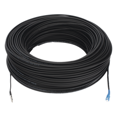 Rollo de Fibra Óptica Drop Redonda G657A2 Monomodo Simplex de 150 Metros (492.13 Pies) con Conectores SC/UPC-SC/UPC para Instalaciones Aéreas, Subterráneas o a la Intemperie