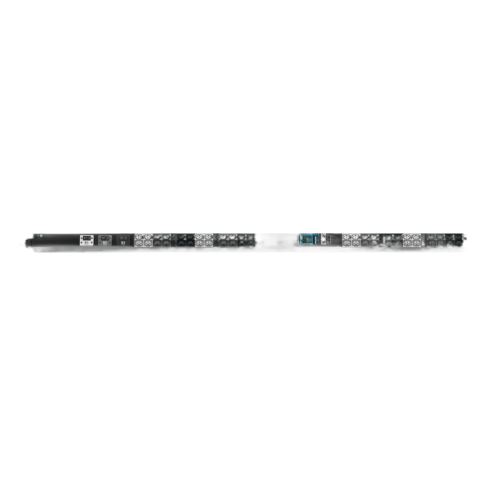 PDU Inteligente Enlogic Advantage MSPO / 48 Tomas (24) C13 + (24) 4-en-1 C13/C15/C19/C21 / 208 Vca Trifásico 3P Wye 30 A (24 A) / 8.6 kVA / Monitoreo y Switcheo por Toma / 0U Vertical 1.78 m (5.8 ft)