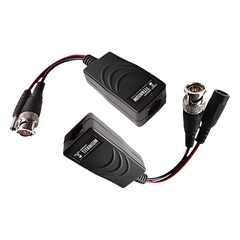 Kit de transceptores activos TURBO HD. Convierte 36/24 Vcc a 12 Vcc regulados, a través de cable  UTP Cat5e / 6. Transmision de 200 m (Revisar tabla de resoluciones )